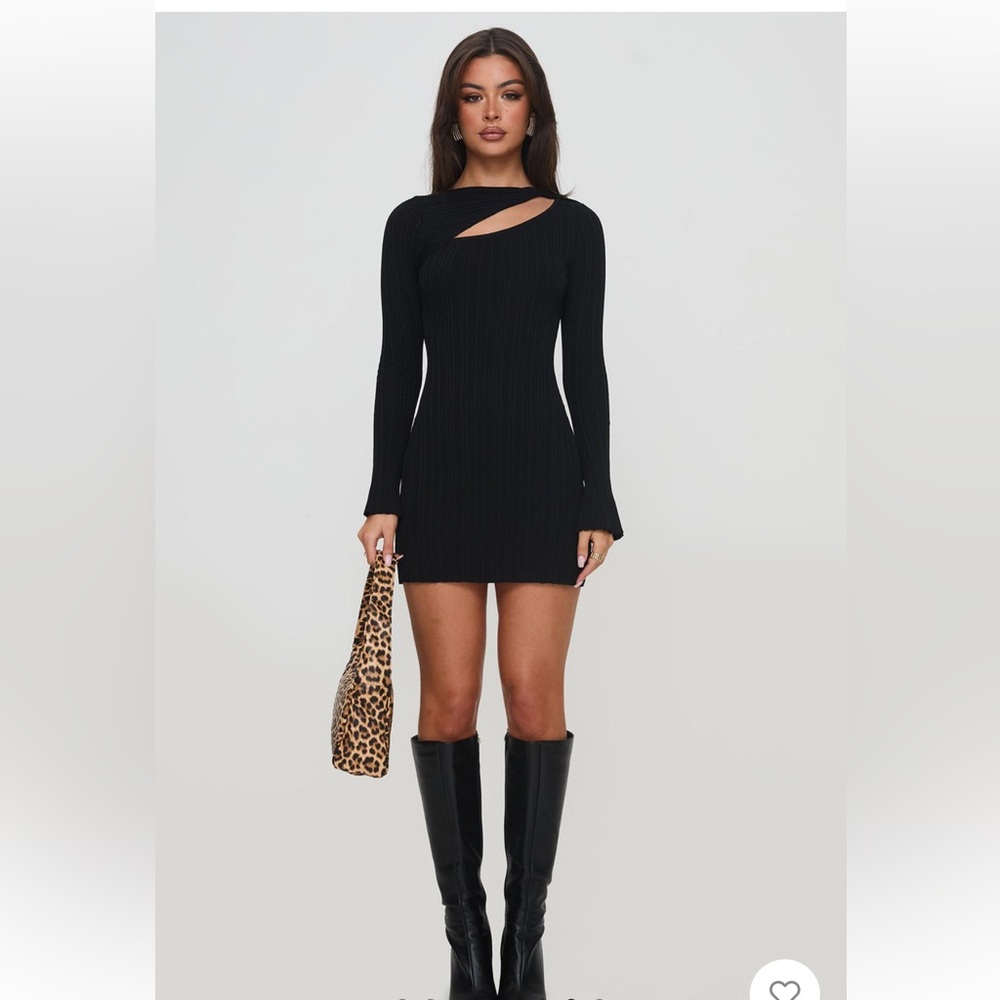 Princess Polly Cookson Mini Dress Black